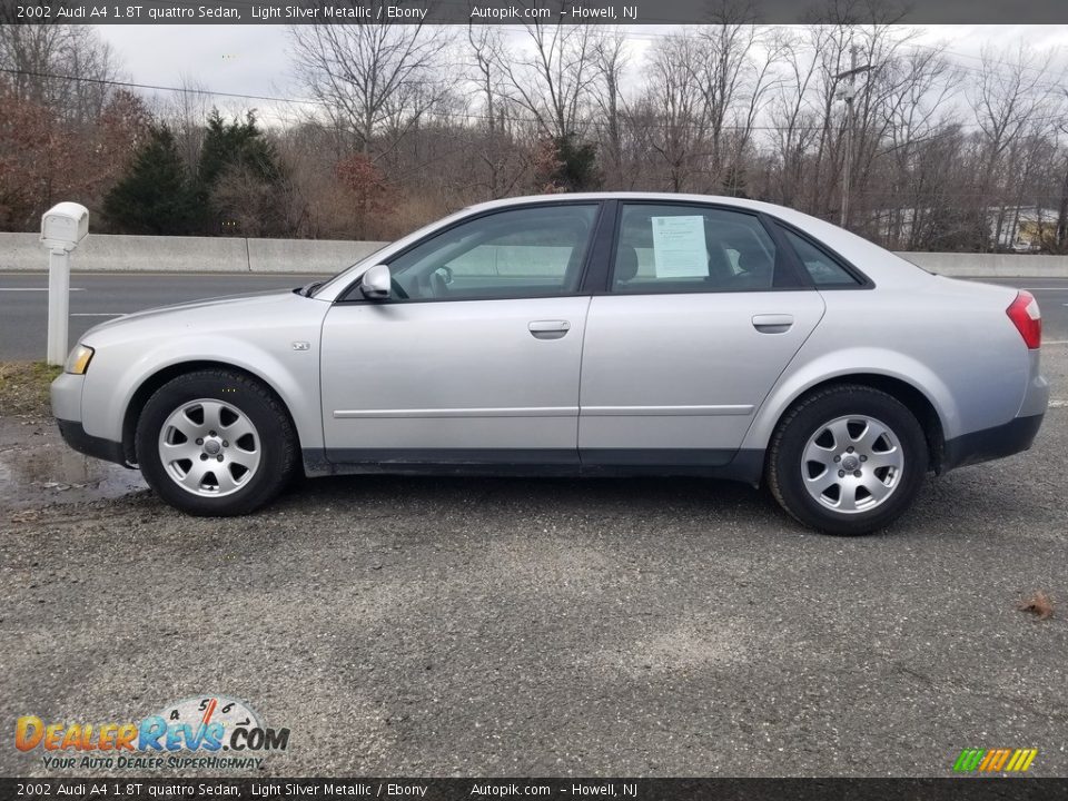 2002 Audi A4 1.8T quattro Sedan Light Silver Metallic / Ebony Photo #6