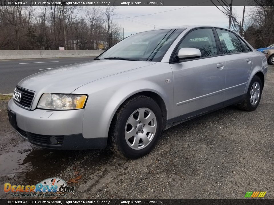 2002 Audi A4 1.8T quattro Sedan Light Silver Metallic / Ebony Photo #7