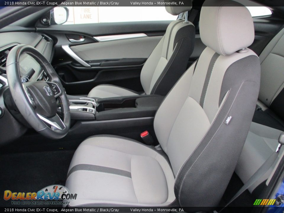 Front Seat of 2018 Honda Civic EX-T Coupe Photo #11