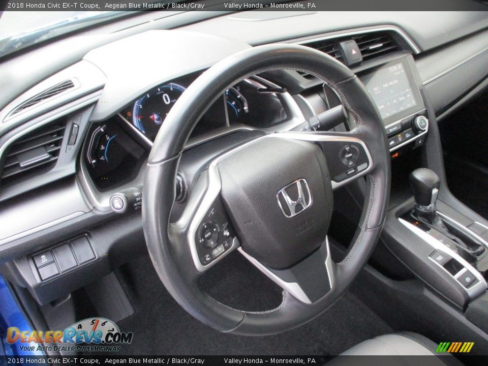 2018 Honda Civic EX-T Coupe Steering Wheel Photo #13