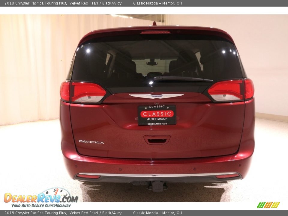 2018 Chrysler Pacifica Touring Plus Velvet Red Pearl / Black/Alloy Photo #25