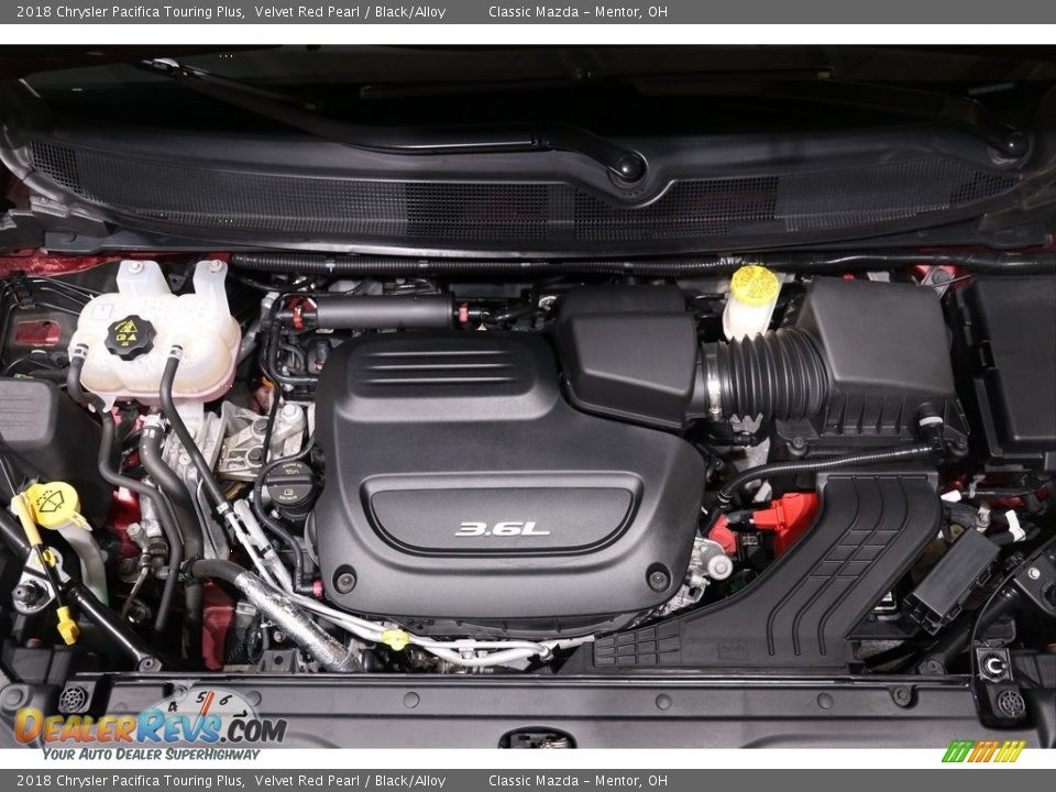 2018 Chrysler Pacifica Touring Plus Velvet Red Pearl / Black/Alloy Photo #26
