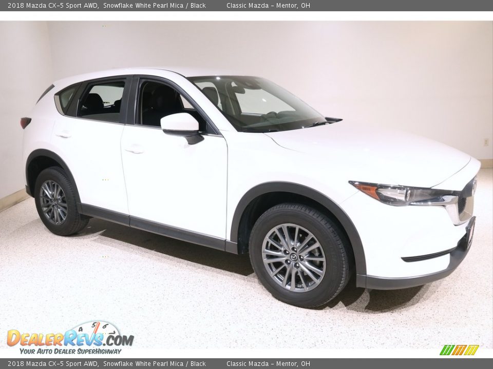 2018 Mazda CX-5 Sport AWD Snowflake White Pearl Mica / Black Photo #1