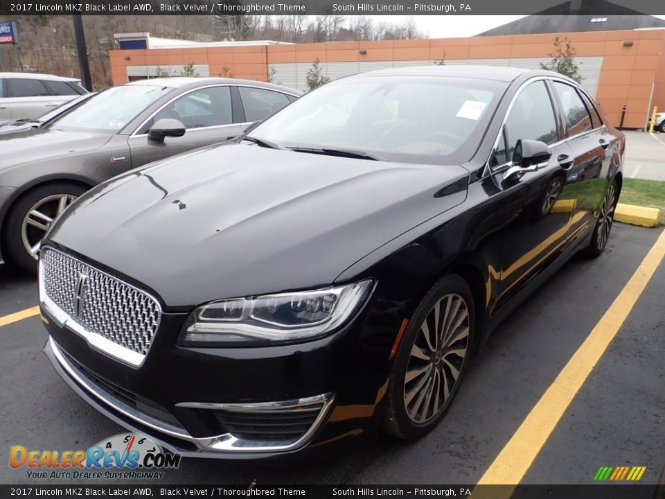 2017 Lincoln MKZ Black Label AWD Black Velvet / Thoroughbred Theme Photo #1