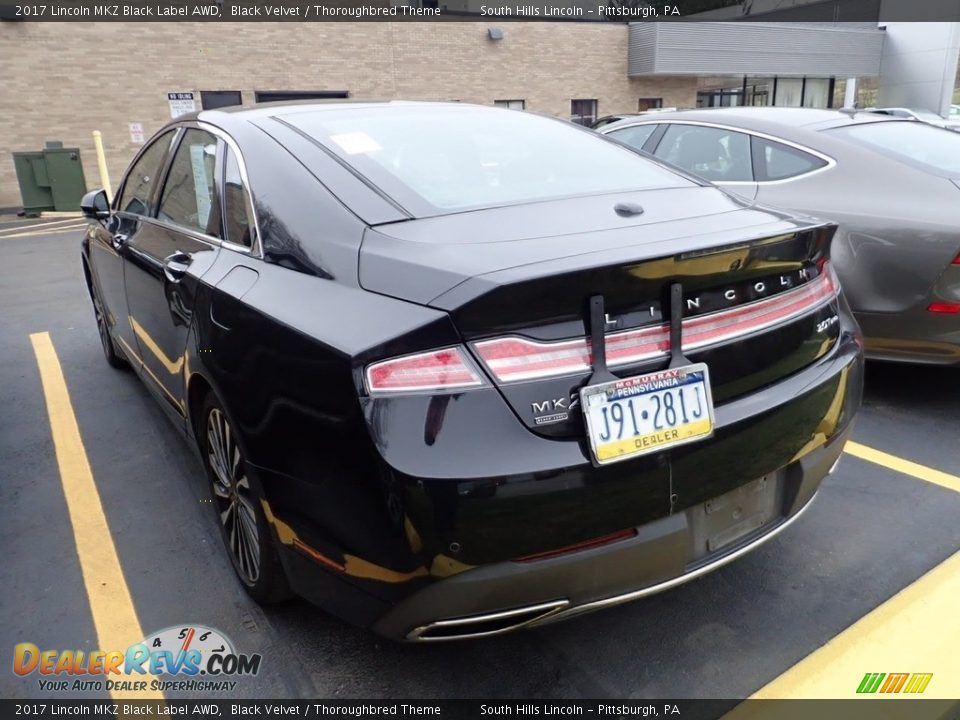 2017 Lincoln MKZ Black Label AWD Black Velvet / Thoroughbred Theme Photo #2