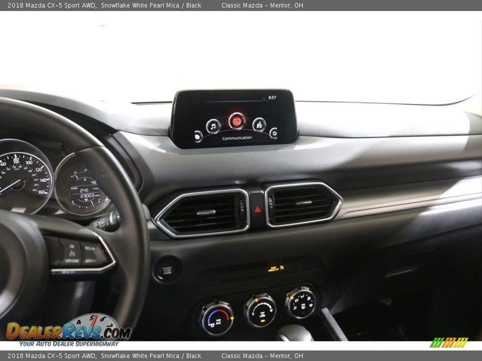 2018 Mazda CX-5 Sport AWD Snowflake White Pearl Mica / Black Photo #9