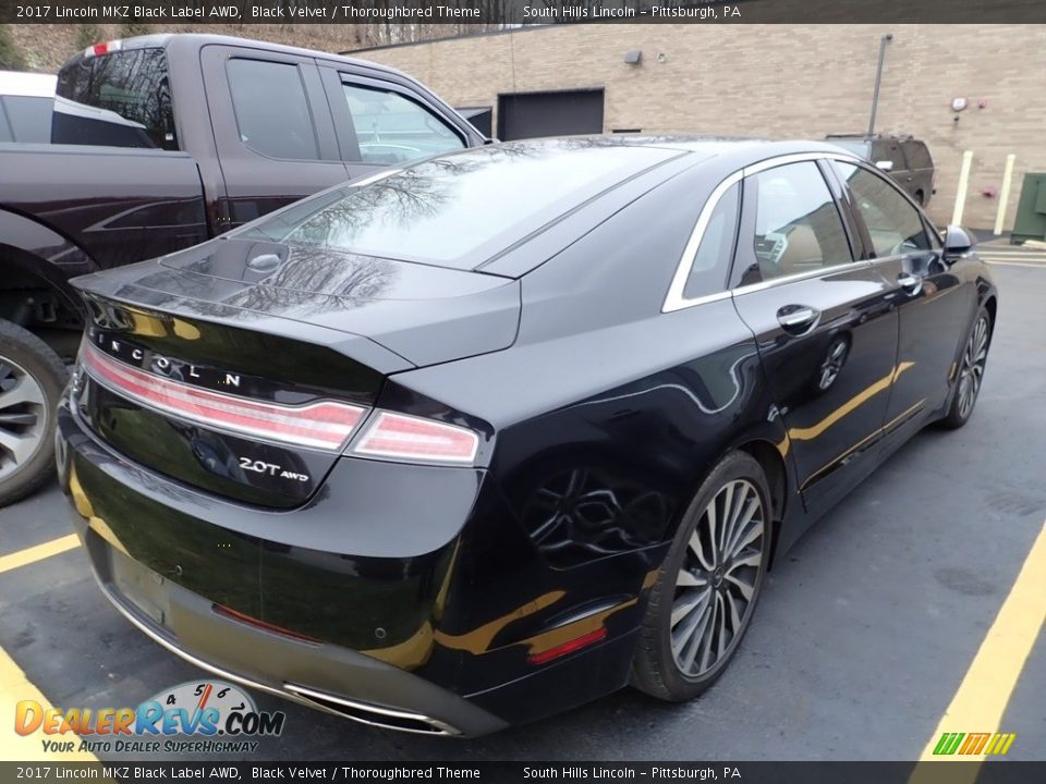 2017 Lincoln MKZ Black Label AWD Black Velvet / Thoroughbred Theme Photo #4