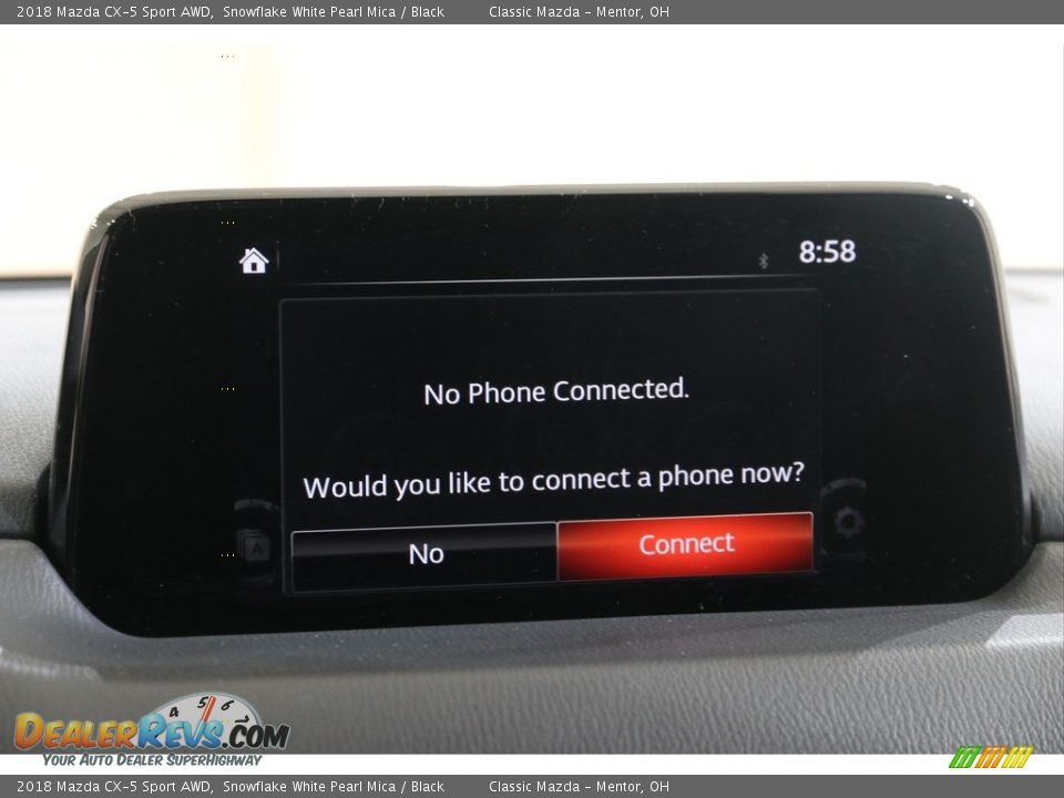 2018 Mazda CX-5 Sport AWD Snowflake White Pearl Mica / Black Photo #11