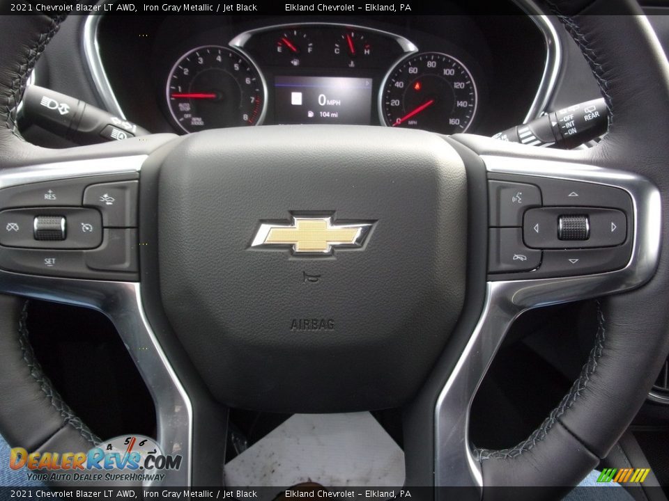 2021 Chevrolet Blazer LT AWD Steering Wheel Photo #20