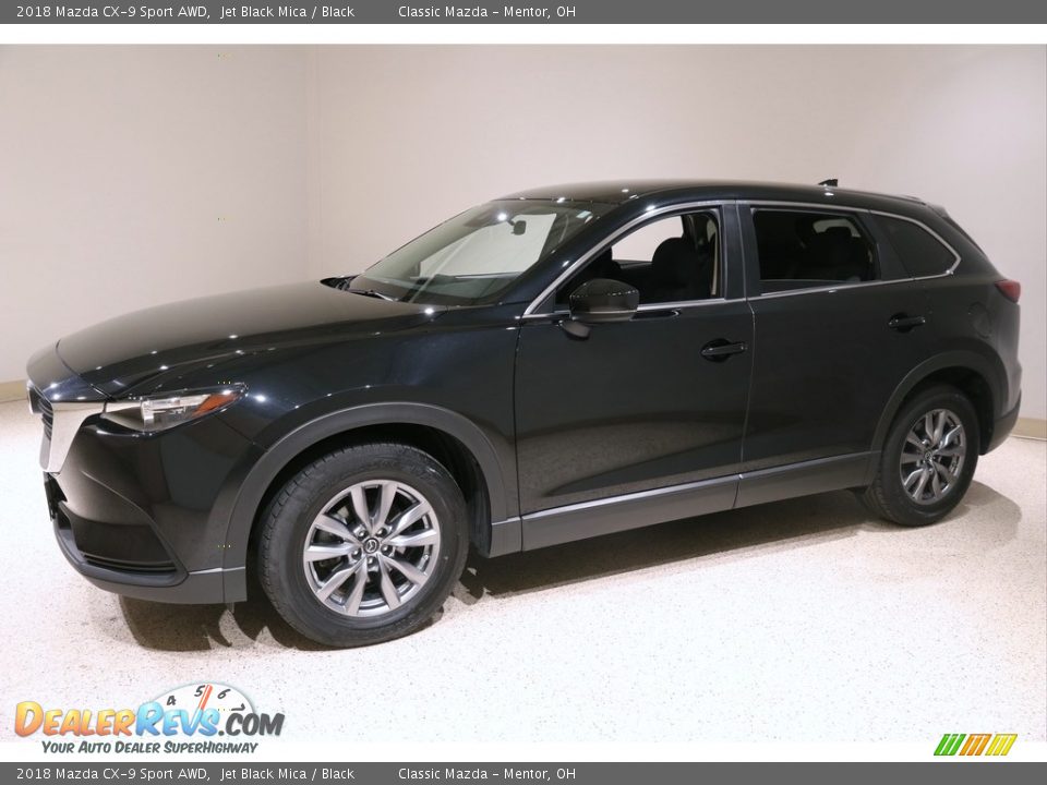 2018 Mazda CX-9 Sport AWD Jet Black Mica / Black Photo #3