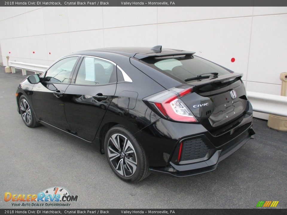 2018 Honda Civic EX Hatchback Crystal Black Pearl / Black Photo #3