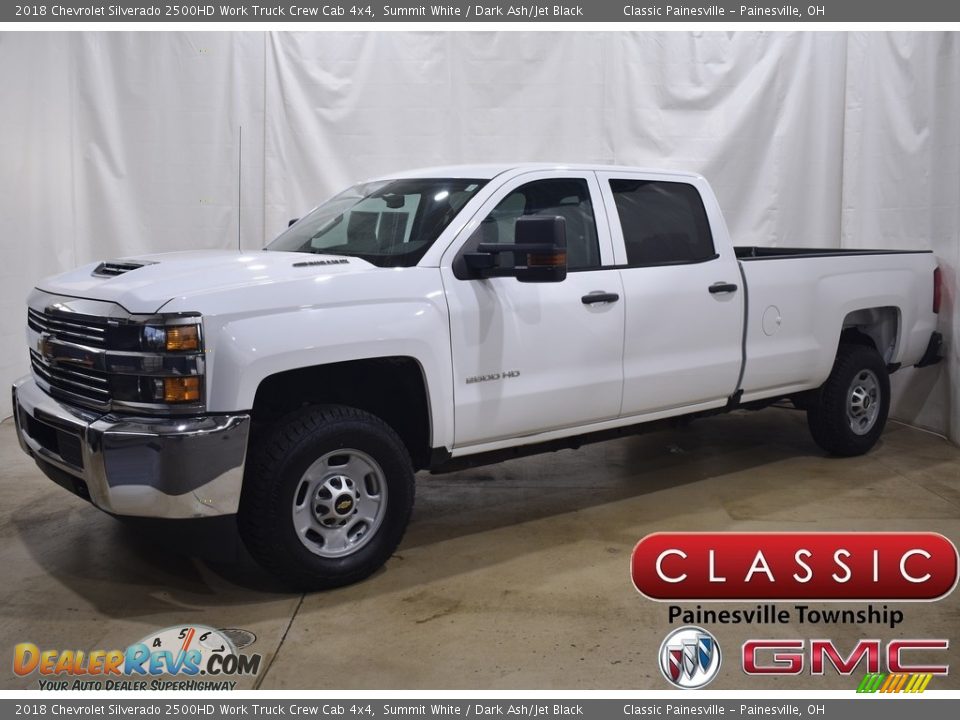 2018 Chevrolet Silverado 2500HD Work Truck Crew Cab 4x4 Summit White / Dark Ash/Jet Black Photo #1