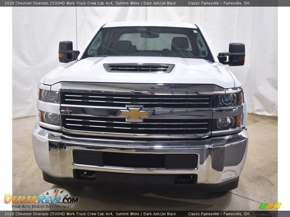 2018 Chevrolet Silverado 2500HD Work Truck Crew Cab 4x4 Summit White / Dark Ash/Jet Black Photo #4