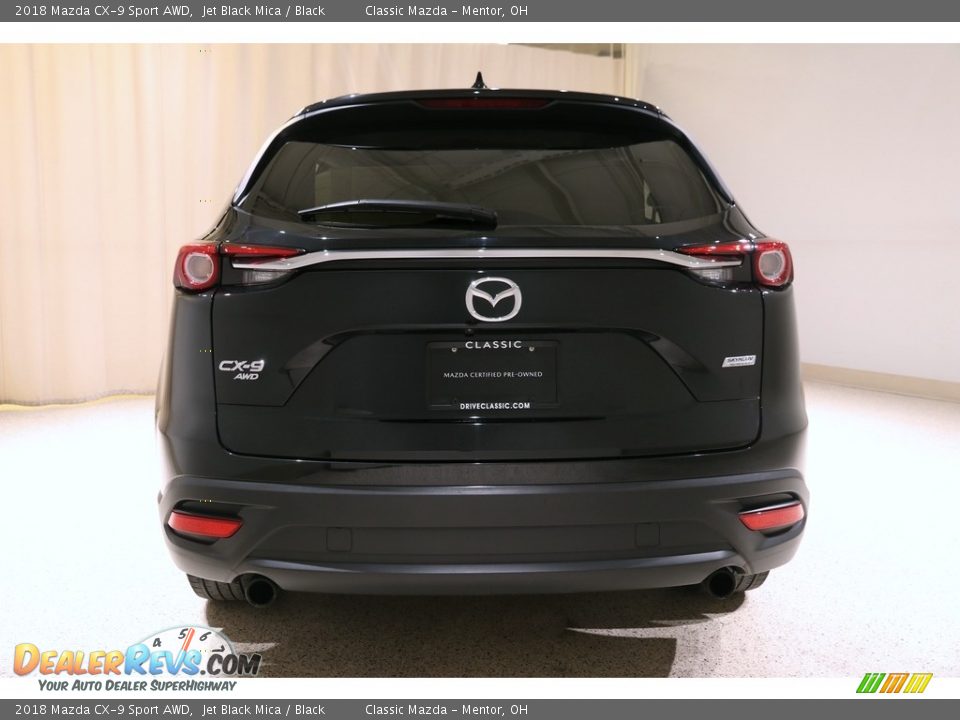2018 Mazda CX-9 Sport AWD Jet Black Mica / Black Photo #18