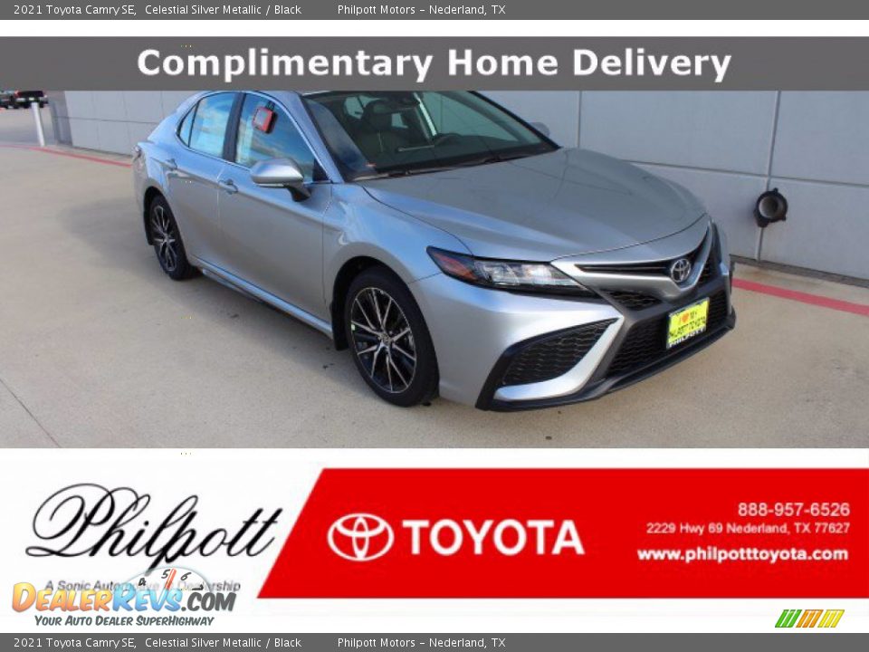 2021 Toyota Camry SE Celestial Silver Metallic / Black Photo #1