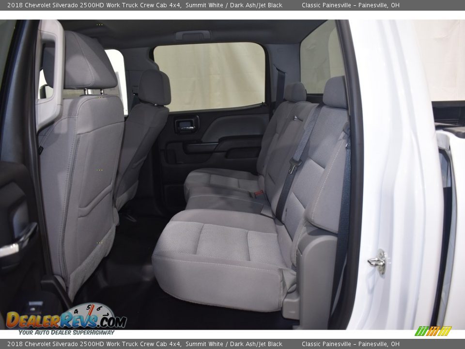 Rear Seat of 2018 Chevrolet Silverado 2500HD Work Truck Crew Cab 4x4 Photo #10