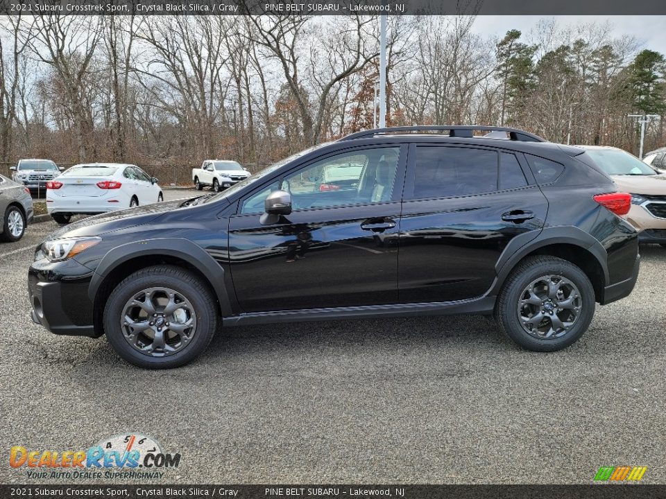 2021 Subaru Crosstrek Sport Crystal Black Silica / Gray Photo #4