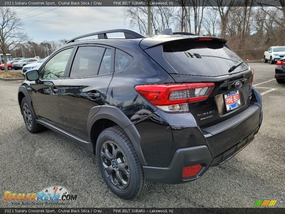 2021 Subaru Crosstrek Sport Crystal Black Silica / Gray Photo #6