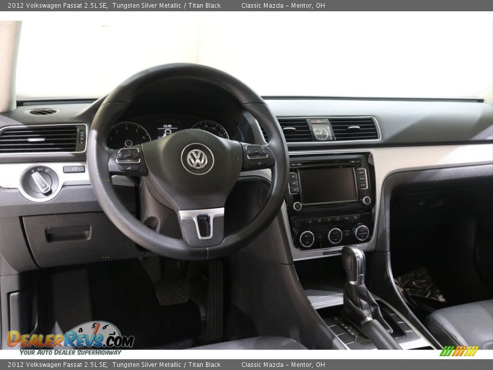 2012 Volkswagen Passat 2.5L SE Tungsten Silver Metallic / Titan Black Photo #6