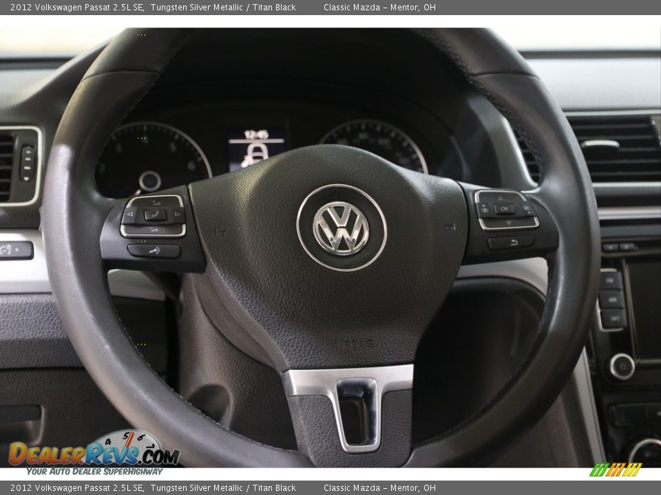 2012 Volkswagen Passat 2.5L SE Tungsten Silver Metallic / Titan Black Photo #7