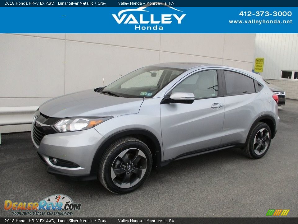 2018 Honda HR-V EX AWD Lunar Silver Metallic / Gray Photo #1