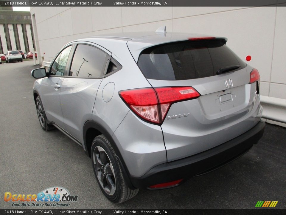 2018 Honda HR-V EX AWD Lunar Silver Metallic / Gray Photo #3