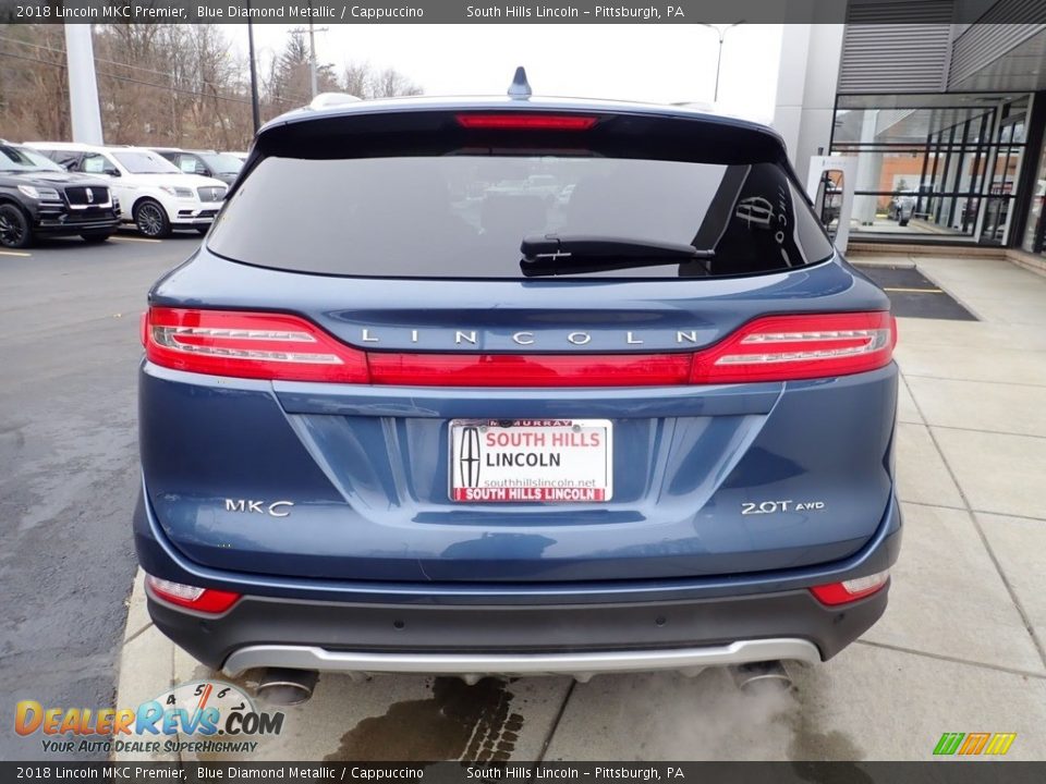 2018 Lincoln MKC Premier Blue Diamond Metallic / Cappuccino Photo #4