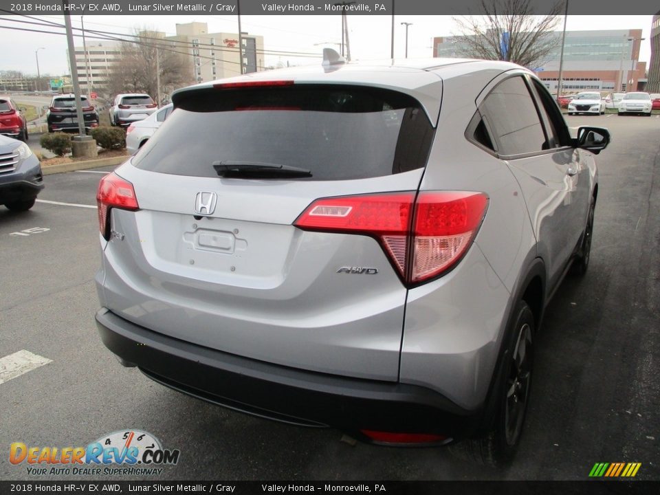 2018 Honda HR-V EX AWD Lunar Silver Metallic / Gray Photo #5