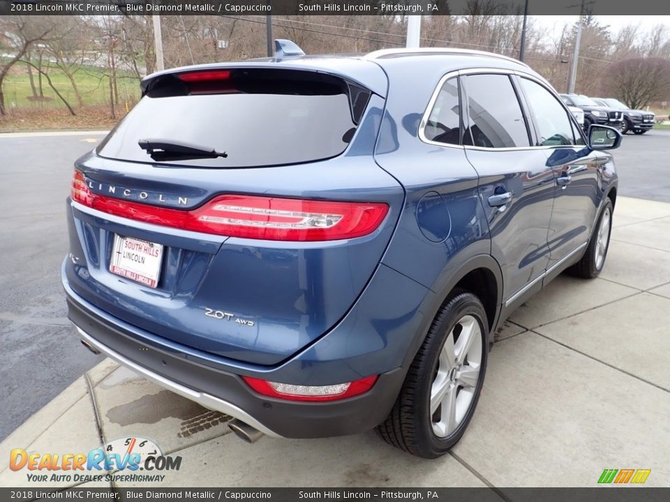 2018 Lincoln MKC Premier Blue Diamond Metallic / Cappuccino Photo #6