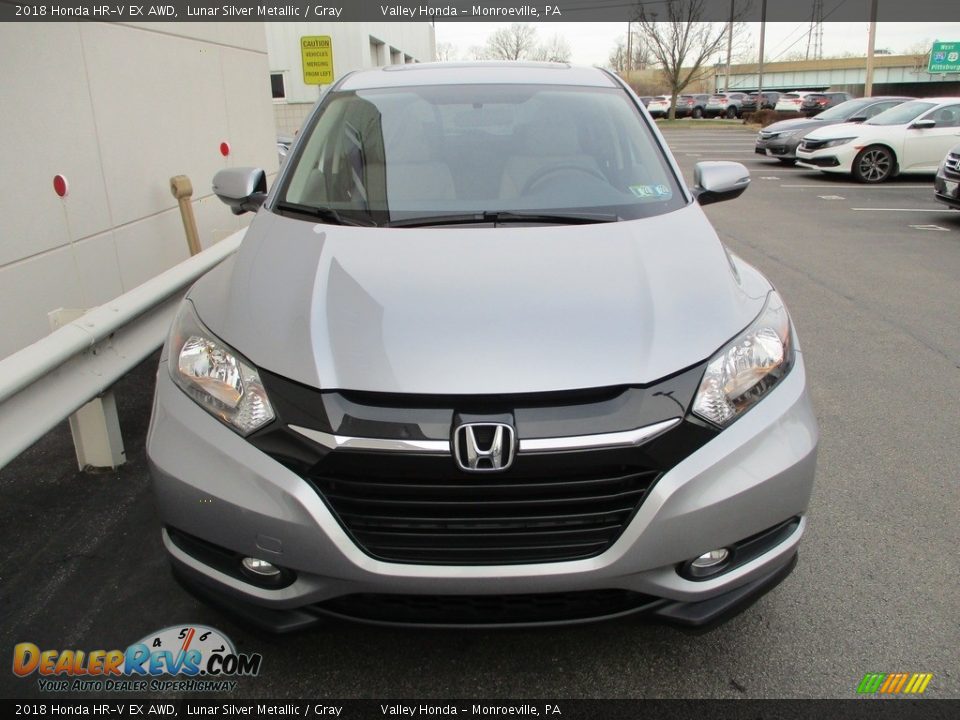 2018 Honda HR-V EX AWD Lunar Silver Metallic / Gray Photo #9