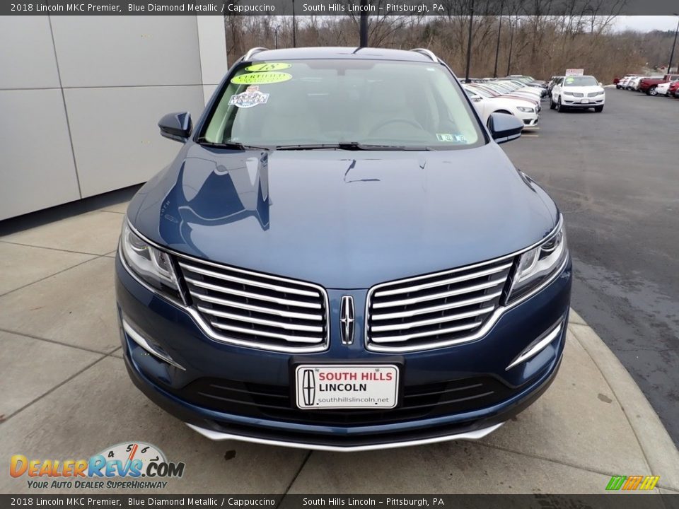 2018 Lincoln MKC Premier Blue Diamond Metallic / Cappuccino Photo #9