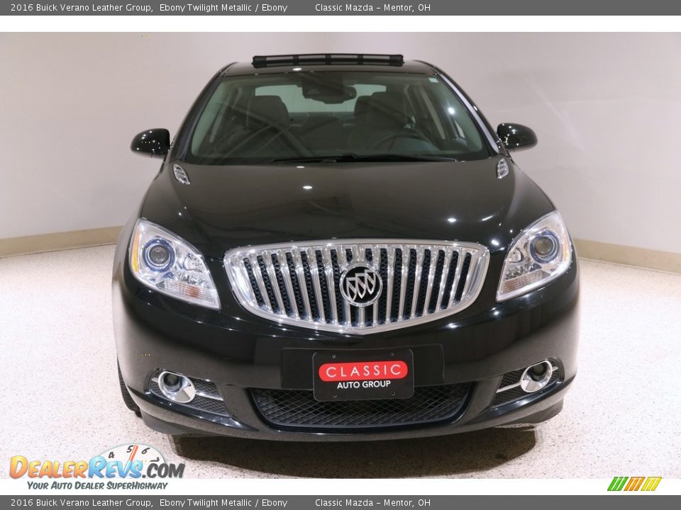 2016 Buick Verano Leather Group Ebony Twilight Metallic / Ebony Photo #2