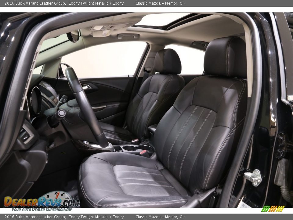 2016 Buick Verano Leather Group Ebony Twilight Metallic / Ebony Photo #5