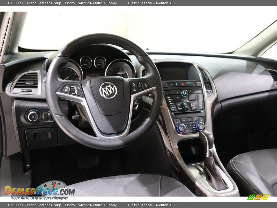 2016 Buick Verano Leather Group Ebony Twilight Metallic / Ebony Photo #6