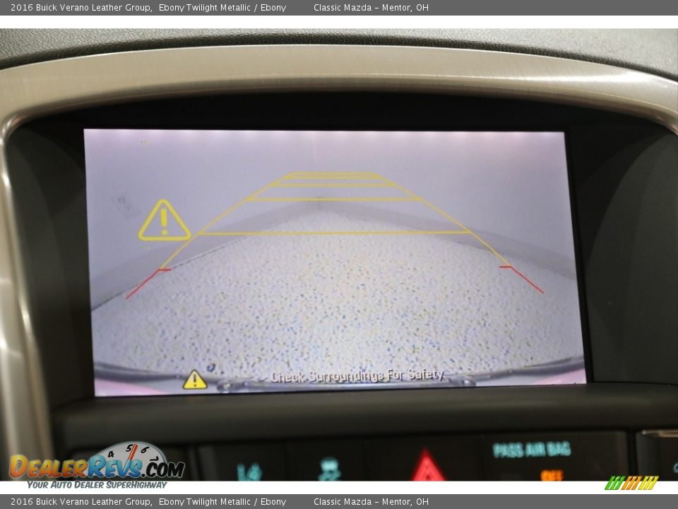 2016 Buick Verano Leather Group Ebony Twilight Metallic / Ebony Photo #12