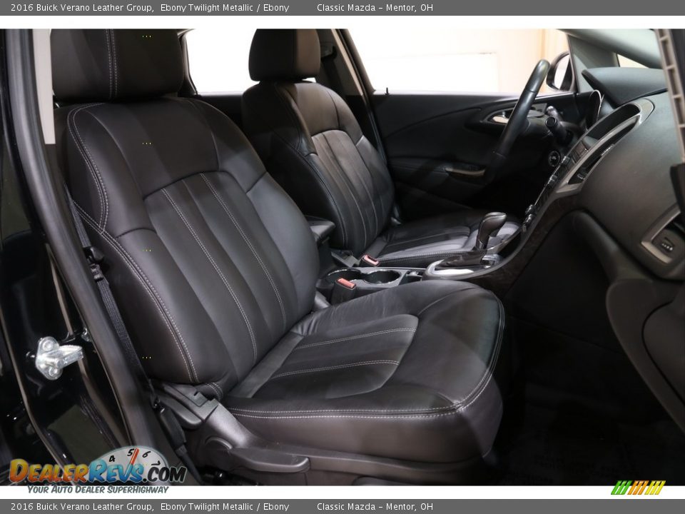 2016 Buick Verano Leather Group Ebony Twilight Metallic / Ebony Photo #14