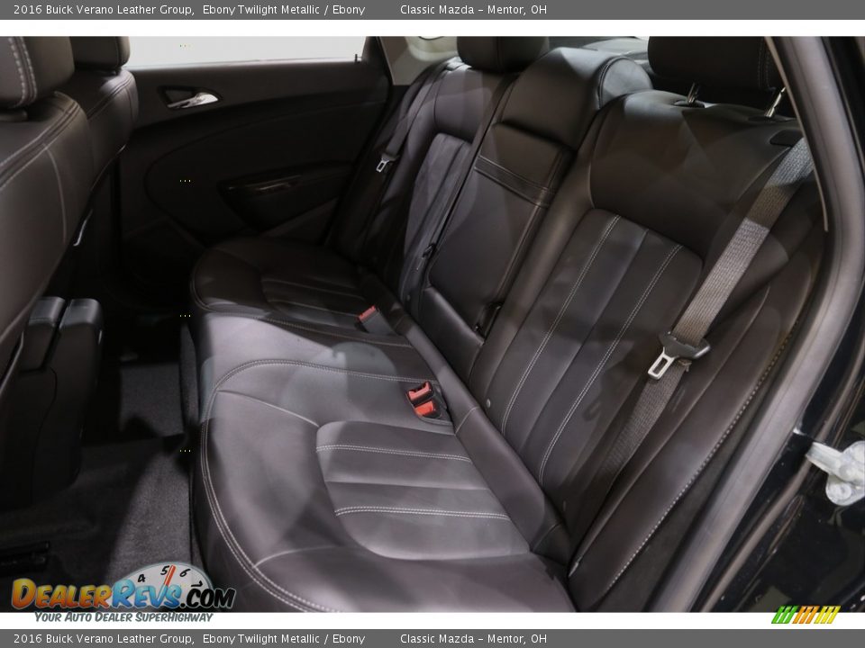 2016 Buick Verano Leather Group Ebony Twilight Metallic / Ebony Photo #16