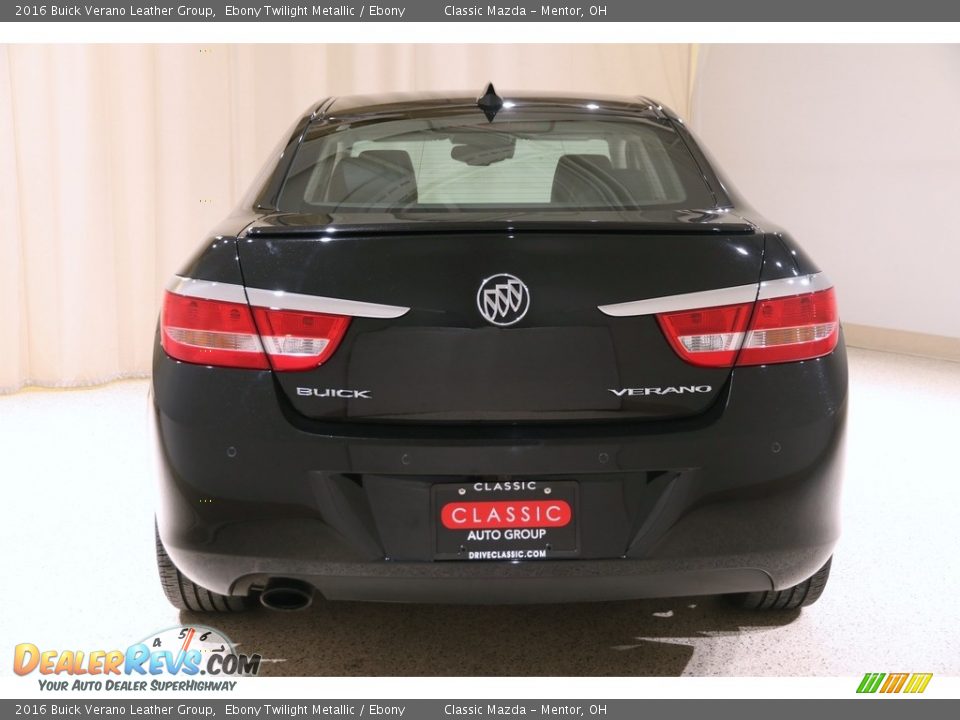 2016 Buick Verano Leather Group Ebony Twilight Metallic / Ebony Photo #17