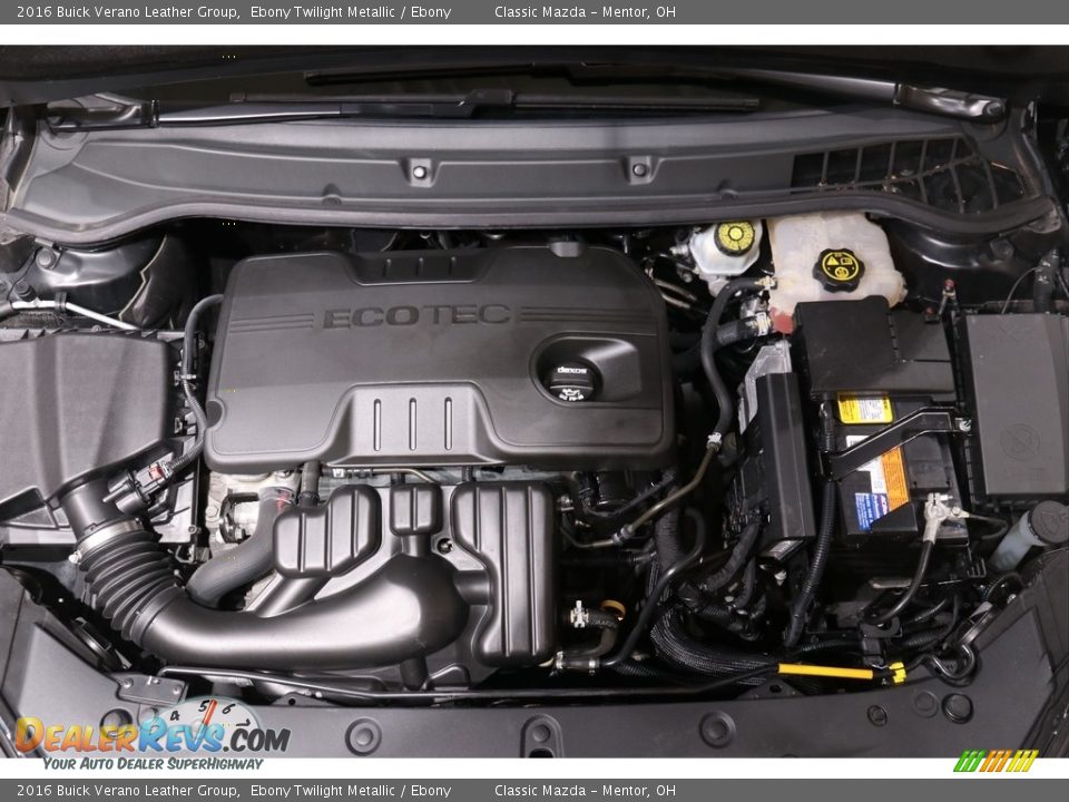 2016 Buick Verano Leather Group Ebony Twilight Metallic / Ebony Photo #18