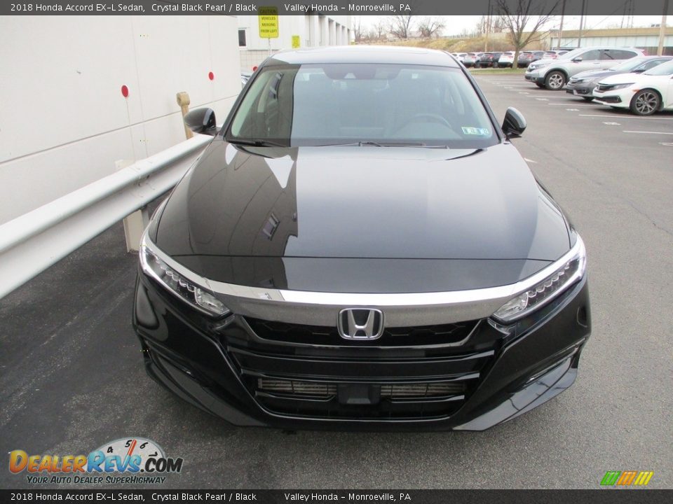 2018 Honda Accord EX-L Sedan Crystal Black Pearl / Black Photo #8