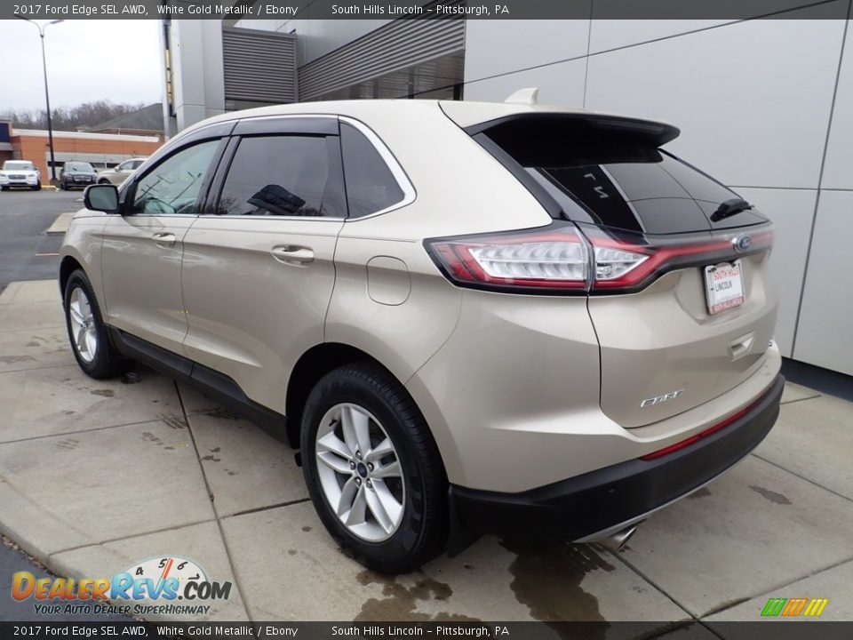 2017 Ford Edge SEL AWD White Gold Metallic / Ebony Photo #3