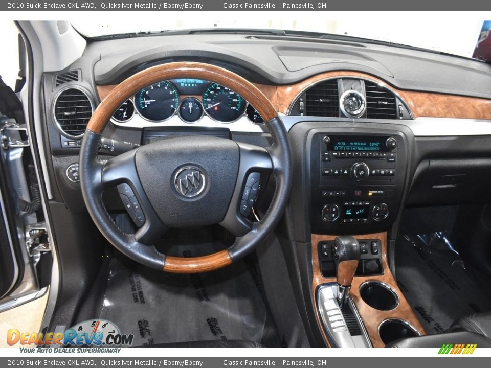 2010 Buick Enclave CXL AWD Quicksilver Metallic / Ebony/Ebony Photo #14