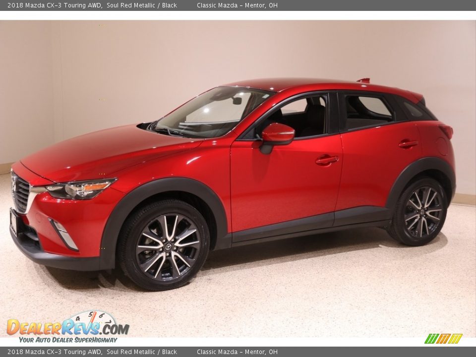 2018 Mazda CX-3 Touring AWD Soul Red Metallic / Black Photo #3