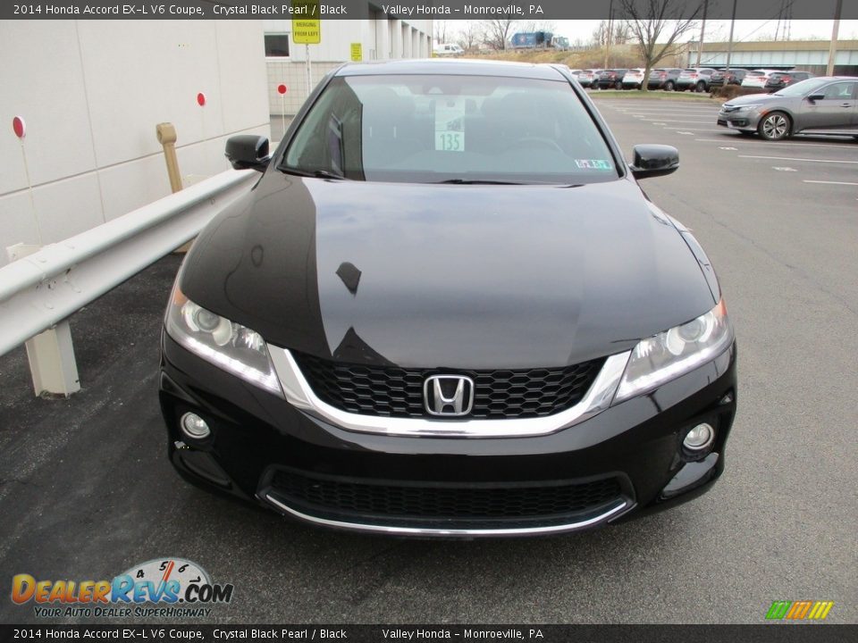 2014 Honda Accord EX-L V6 Coupe Crystal Black Pearl / Black Photo #8