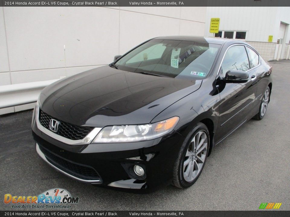 2014 Honda Accord EX-L V6 Coupe Crystal Black Pearl / Black Photo #9