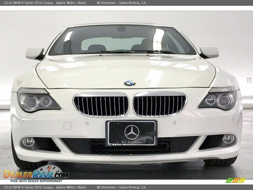 2010 BMW 6 Series 650i Coupe Alpine White / Black Photo #2