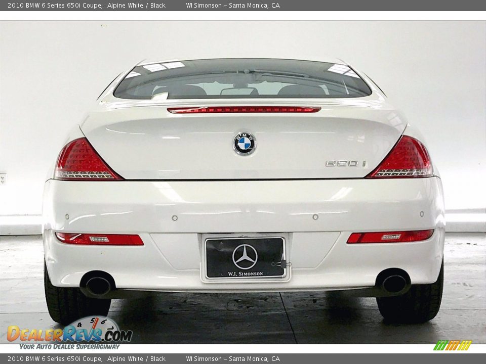 2010 BMW 6 Series 650i Coupe Alpine White / Black Photo #3