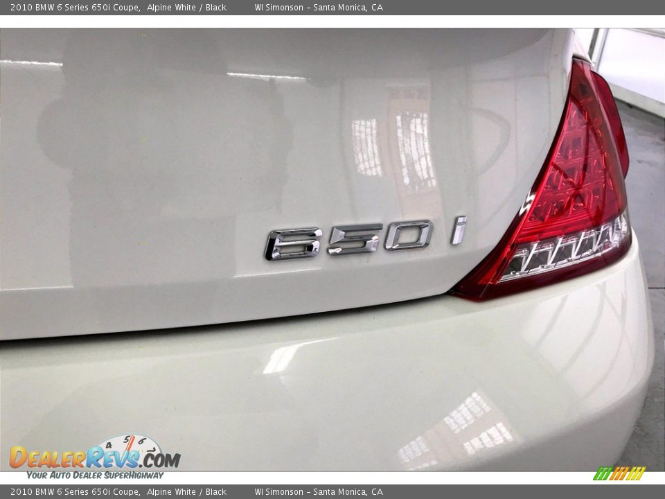 2010 BMW 6 Series 650i Coupe Alpine White / Black Photo #7