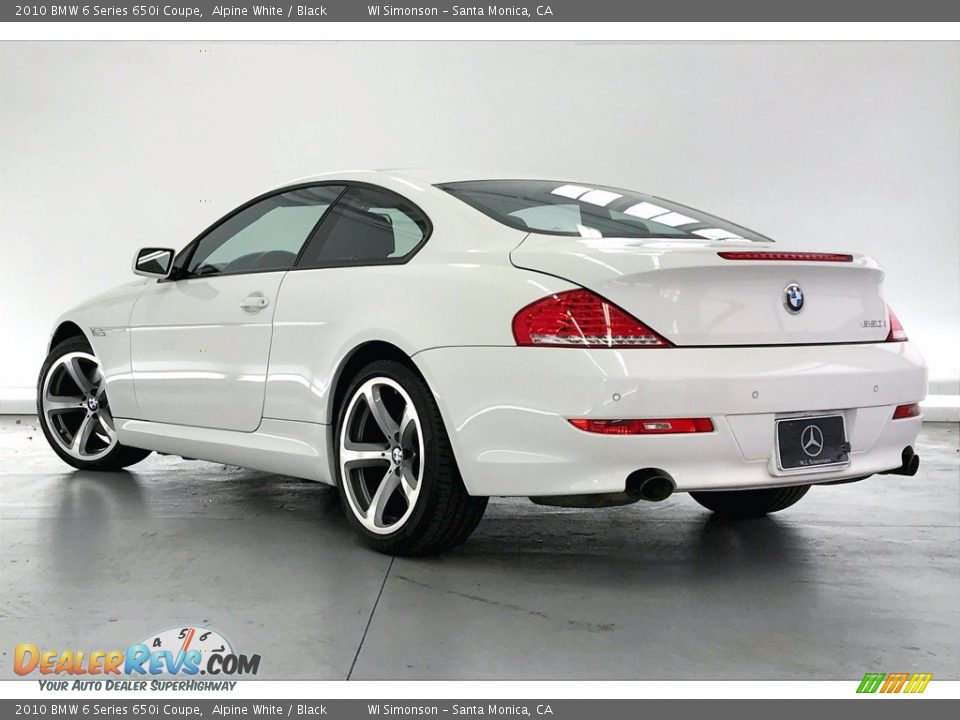 2010 BMW 6 Series 650i Coupe Alpine White / Black Photo #10