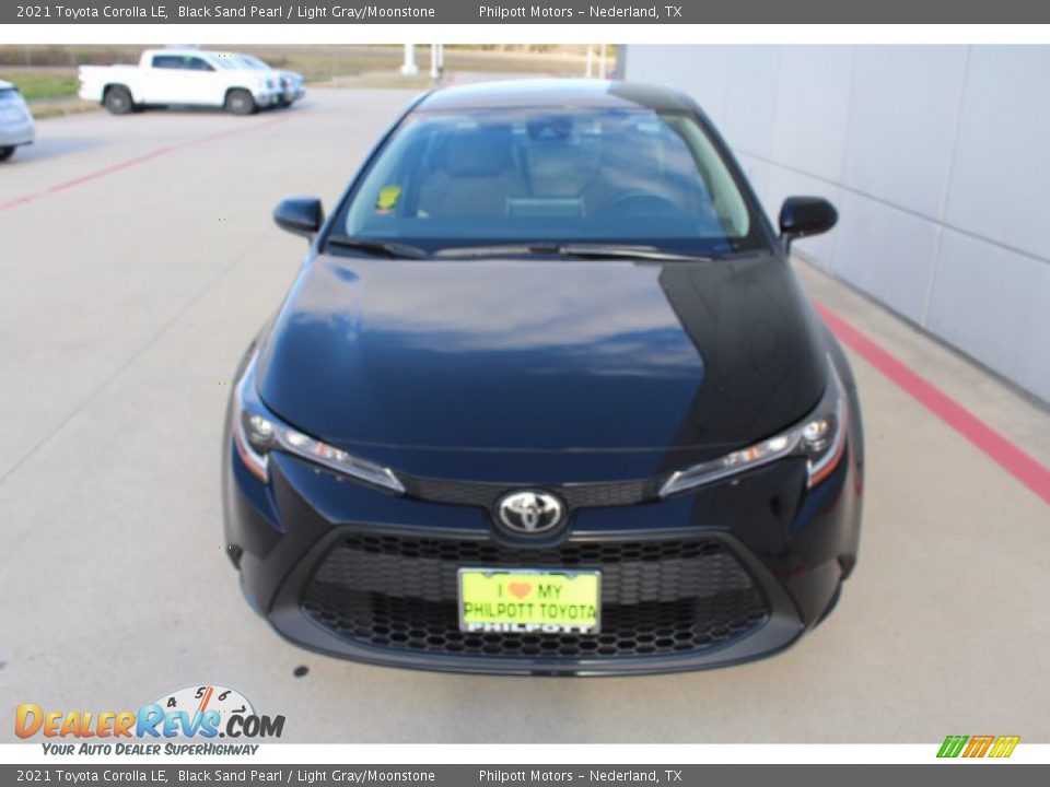 2021 Toyota Corolla LE Black Sand Pearl / Light Gray/Moonstone Photo #3